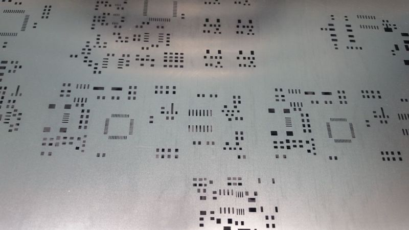 The solder paste stencil printing machine applies solder paste for SMD components