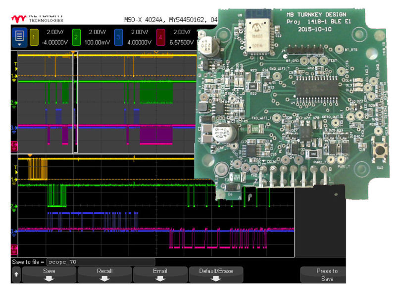 Debugging with Microchip ICE3 support and Keysight high performance Oscilloscope is most efficient and fastest deign