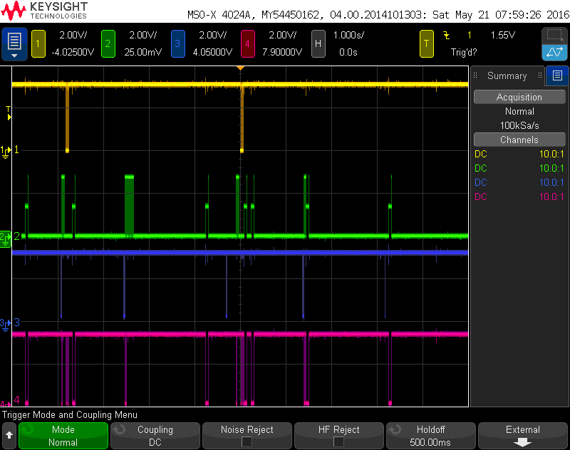 The oscilloscope is the part of the software debugging