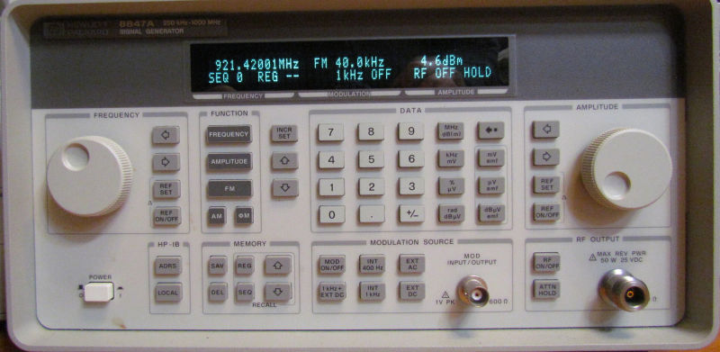 High Frequency Signal Generator is used for the RF development and test