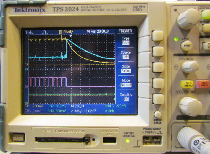 Tektronix TPS 2024 Four Channel Digital Oscilloscope is the entry level of our test